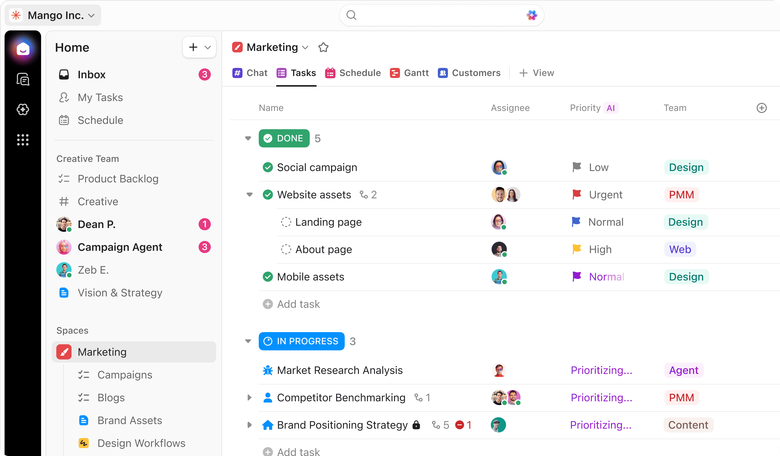 ClickUp Feature